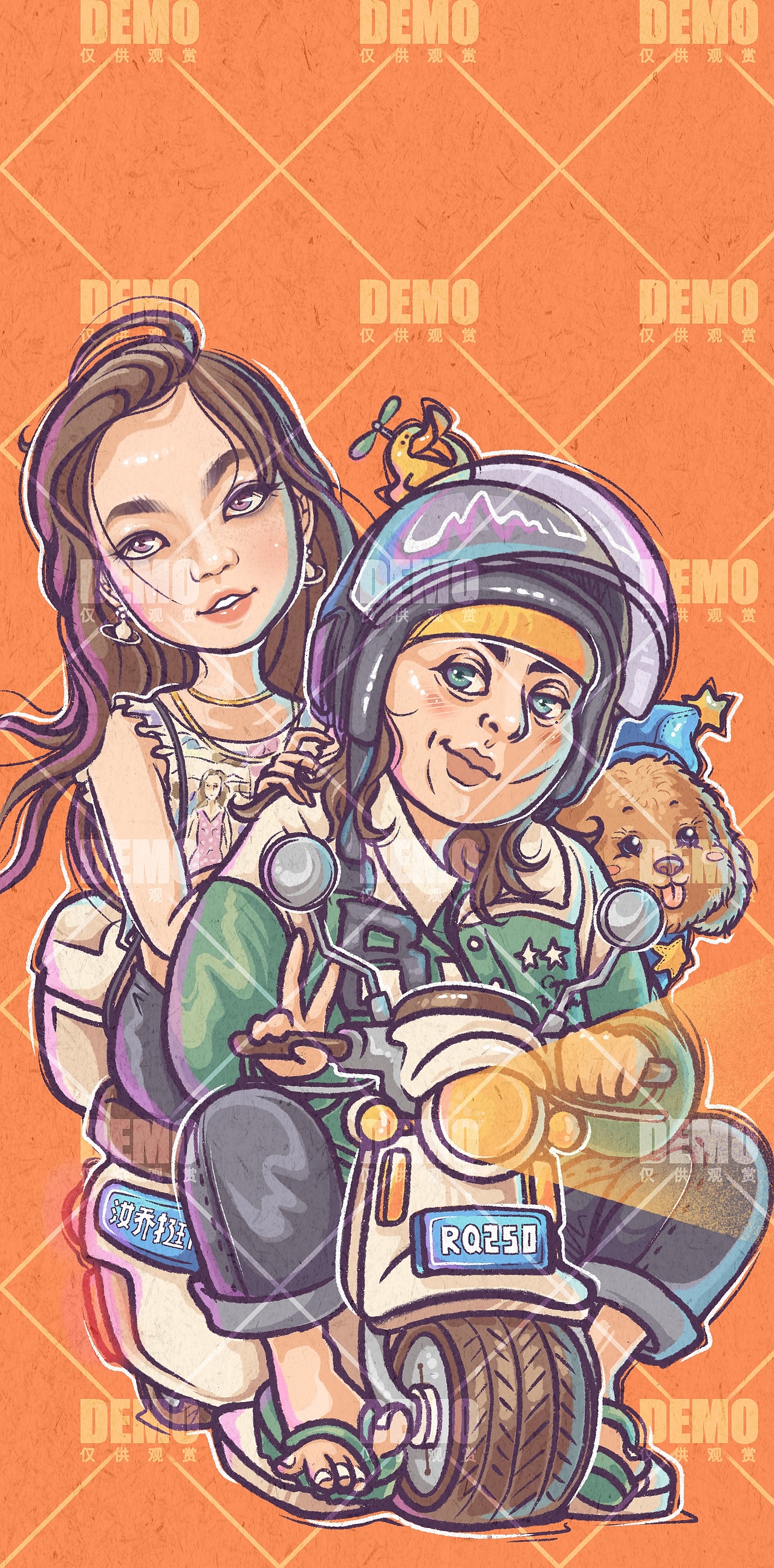 原创卡通插画×手机壳定制（图ZMjk2Mjk1MDQ0） - 商业插画 - 站酷设计师漫屿麋鹿原创素材 - 站酷ZCOOL