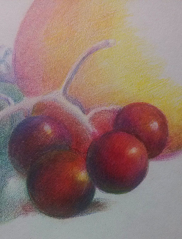 第一张静物彩铅的心得