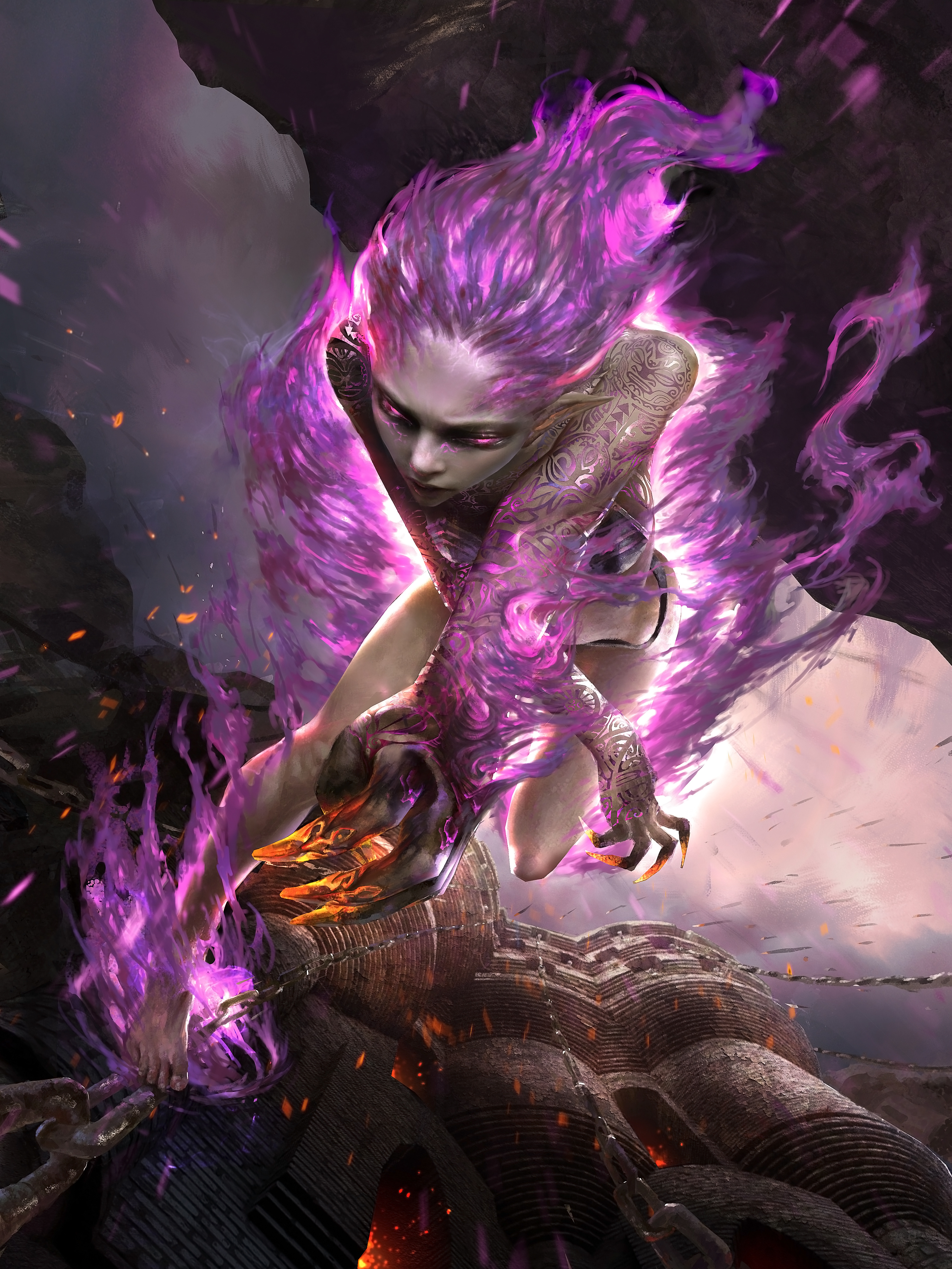 【乌合cg】麒麟-《legend of the cryptids》卡牌作品