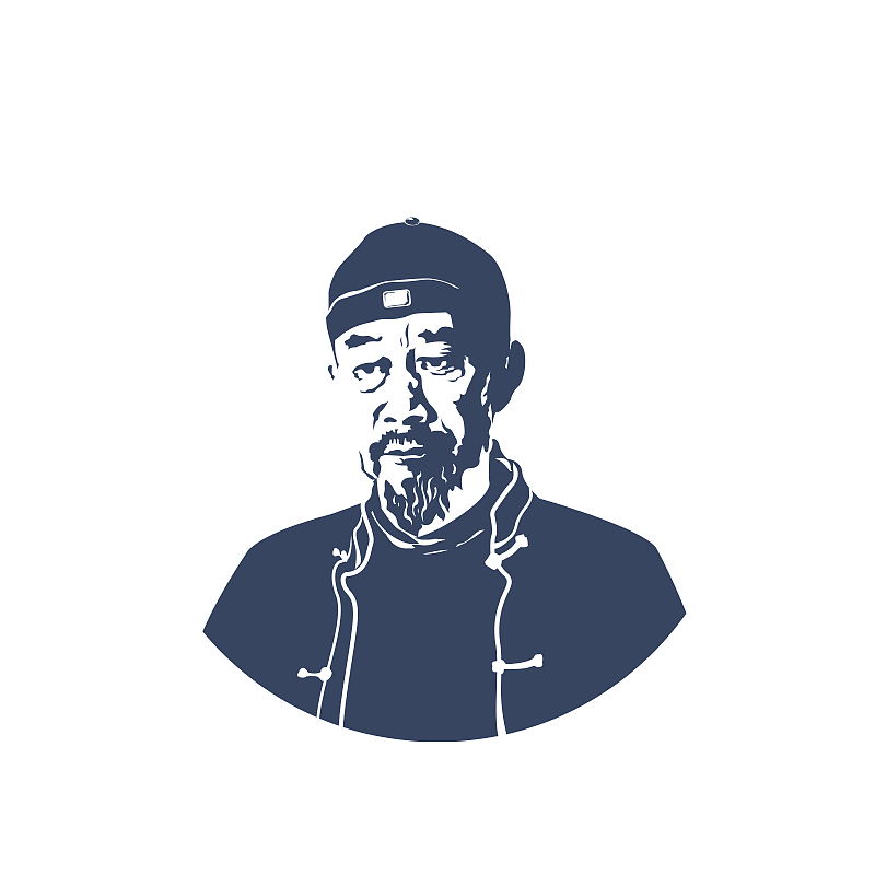 人像logo练习李雪健老艺术家