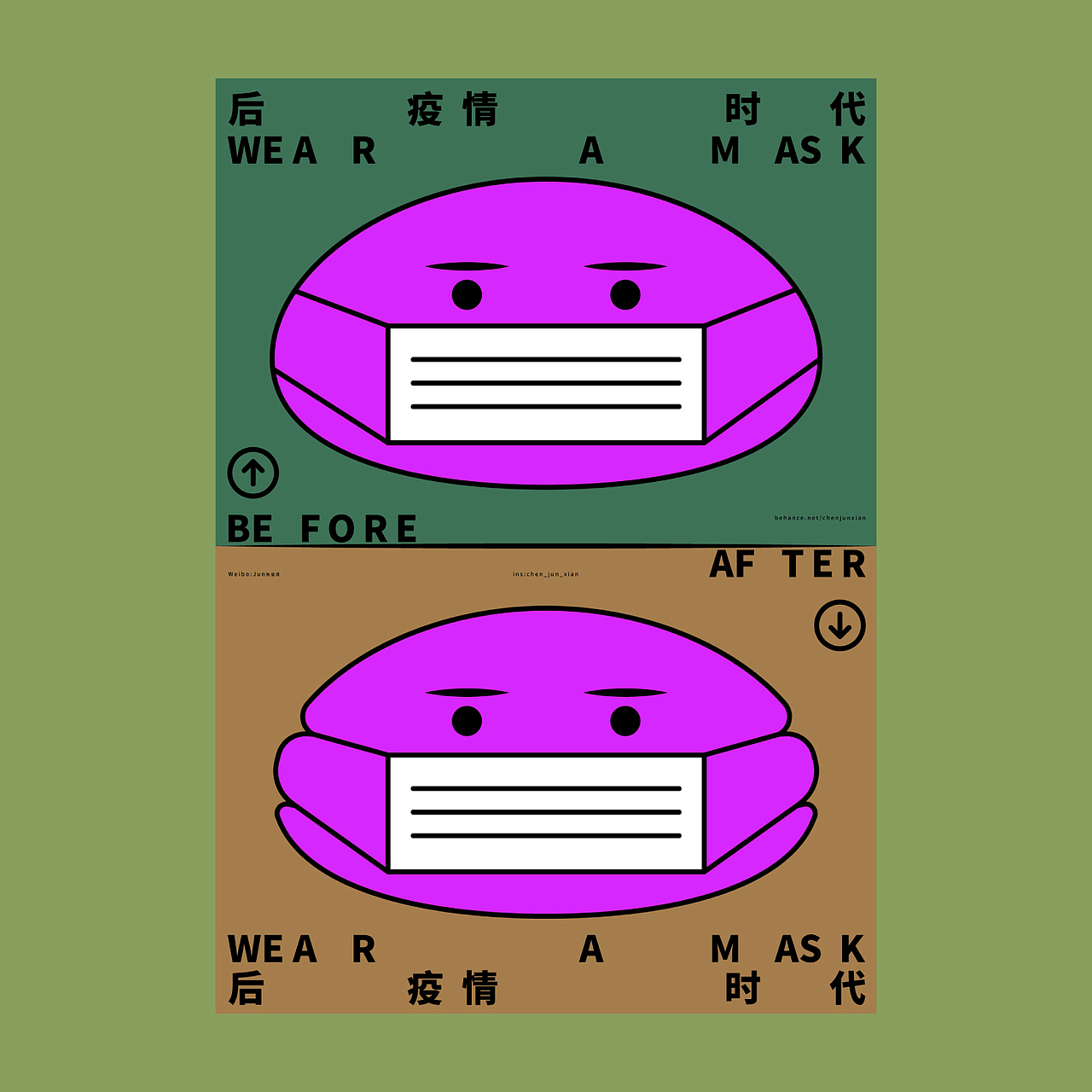 后疫情时代wearamask