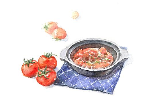 食物水彩