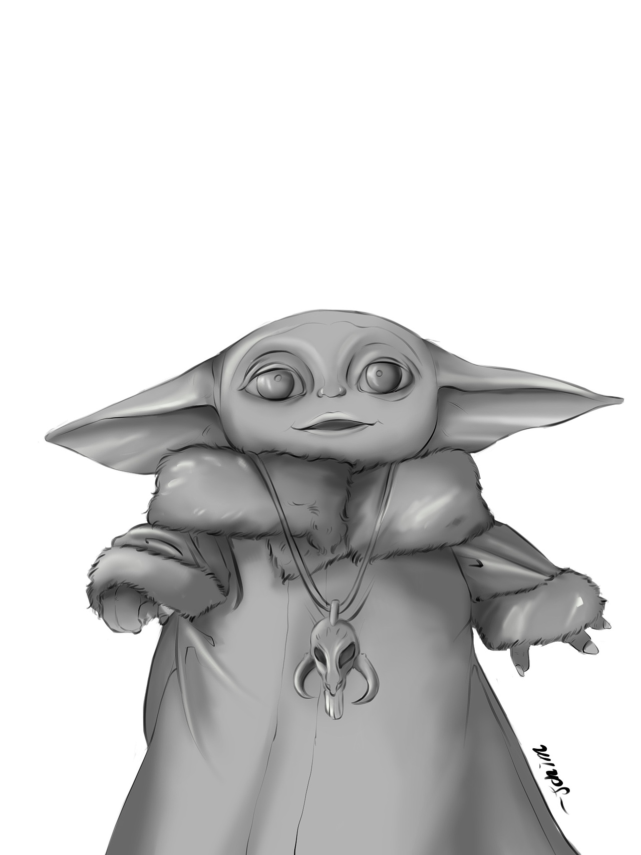 曼达洛角色手绘