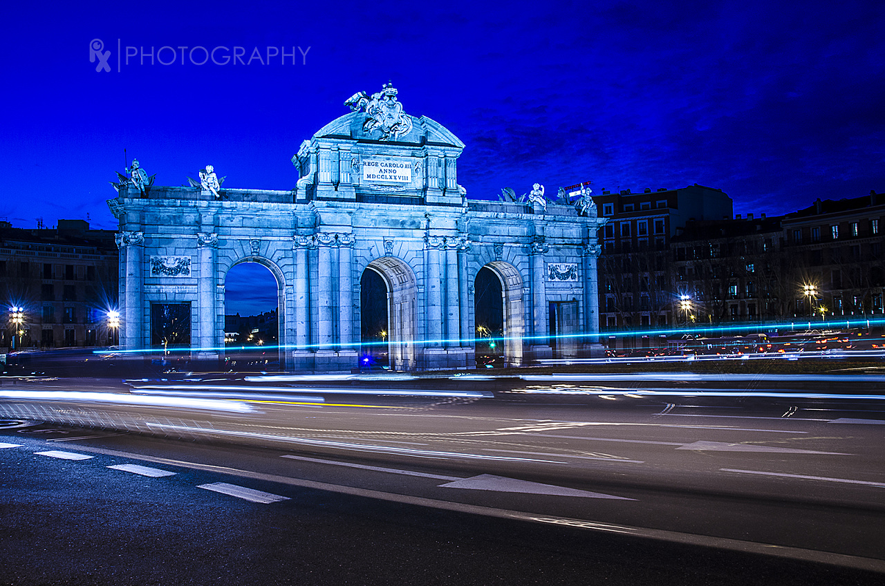 gran vía - 格兰大道西班牙首都马德里夜景马德里|平面设计师iam