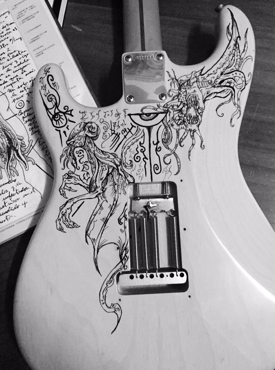 克苏鲁之歌电吉他手绘