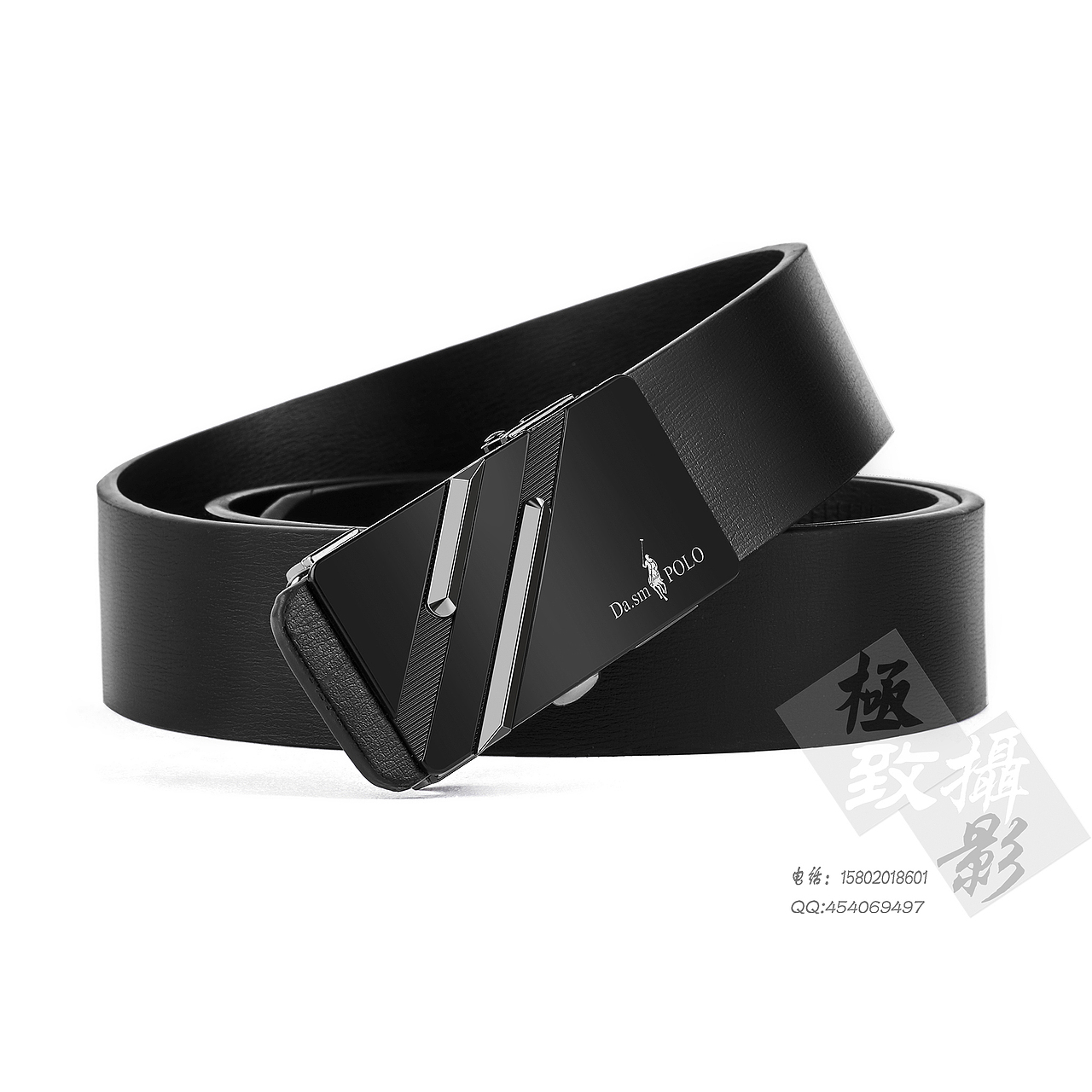 男士皮带场景白底海报详情创意拍摄精修案例