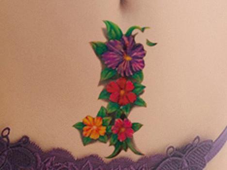 惠山万达纹身适合剖腹产辣妈的疤痕遮盖图，堰桥洗纹身