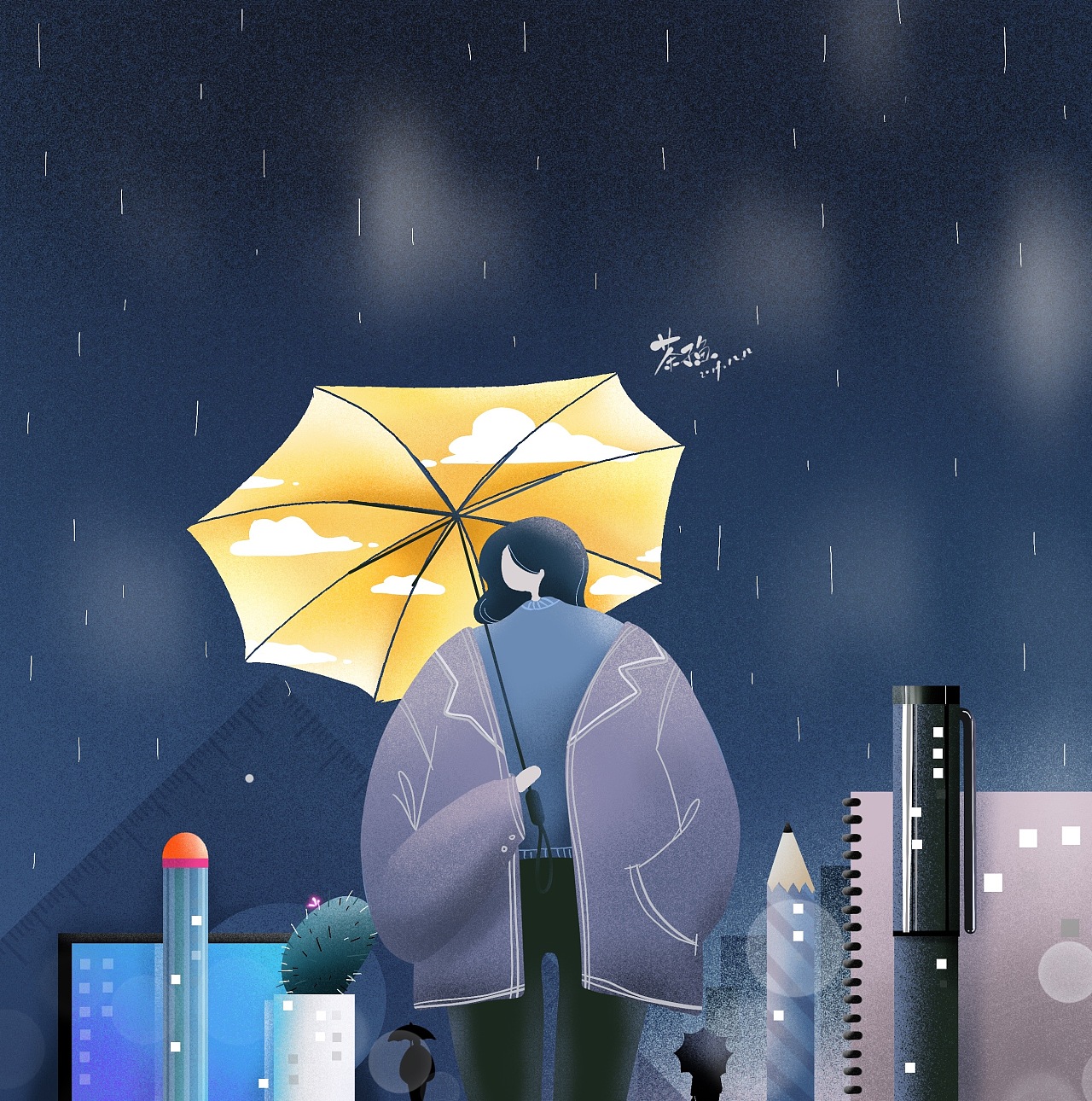 夜归人心里的阳光