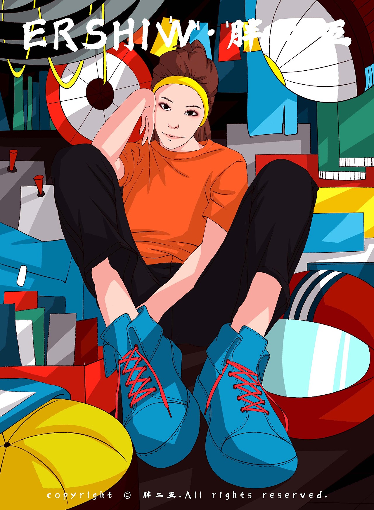 我的大哥大|插画|商业插画|胖二五 - 原创作品 - 站酷 (zcool)