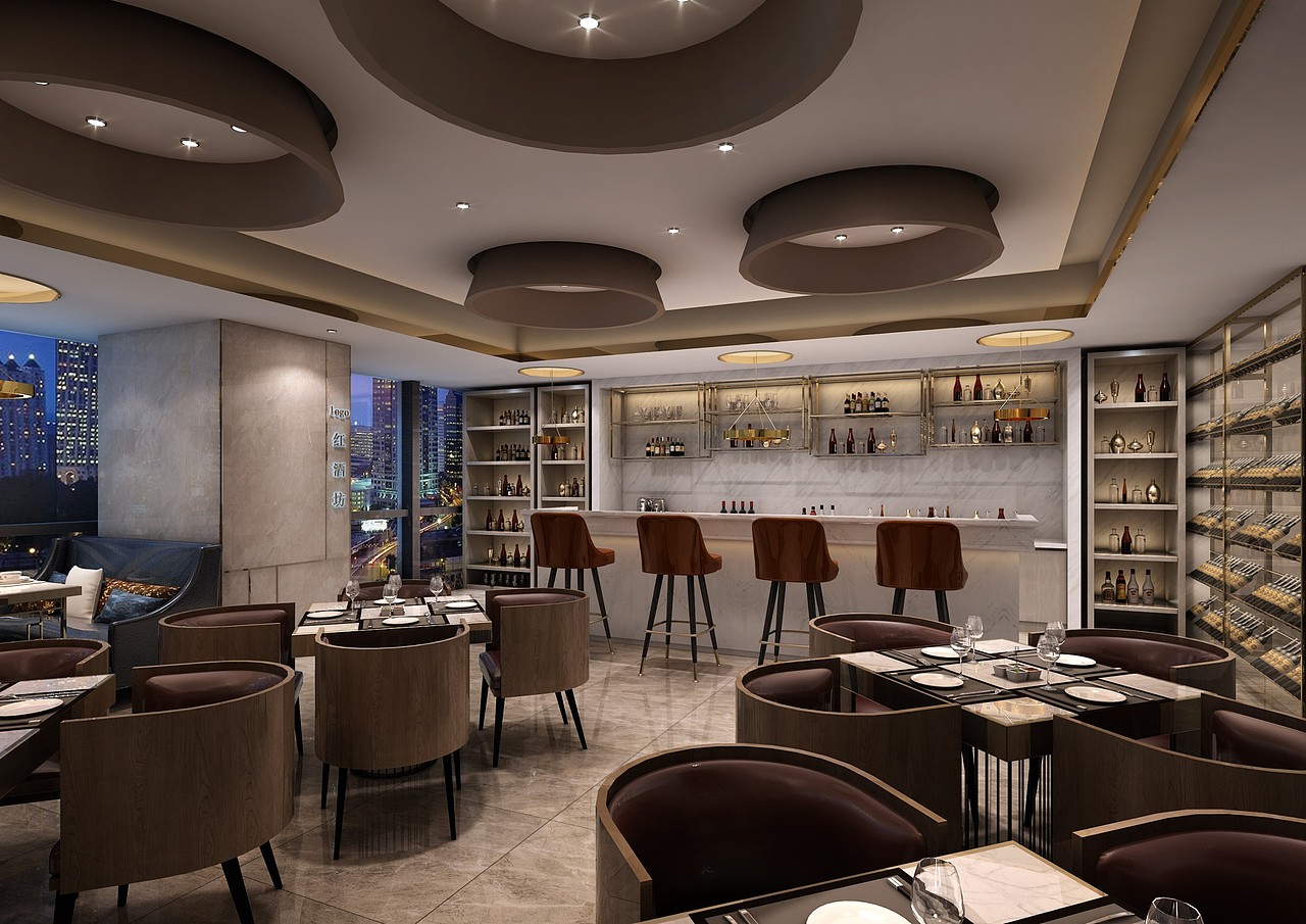 深圳福田-中南海怡酒店餐厅设计（图ZNzc5Njk3Njg=） - 家装设计 - 站酷设计师筑加设计原创素材 - 站酷ZCOOL