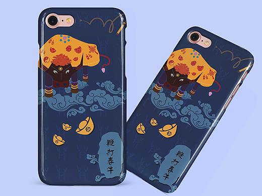 舞春牛 原创手机壳