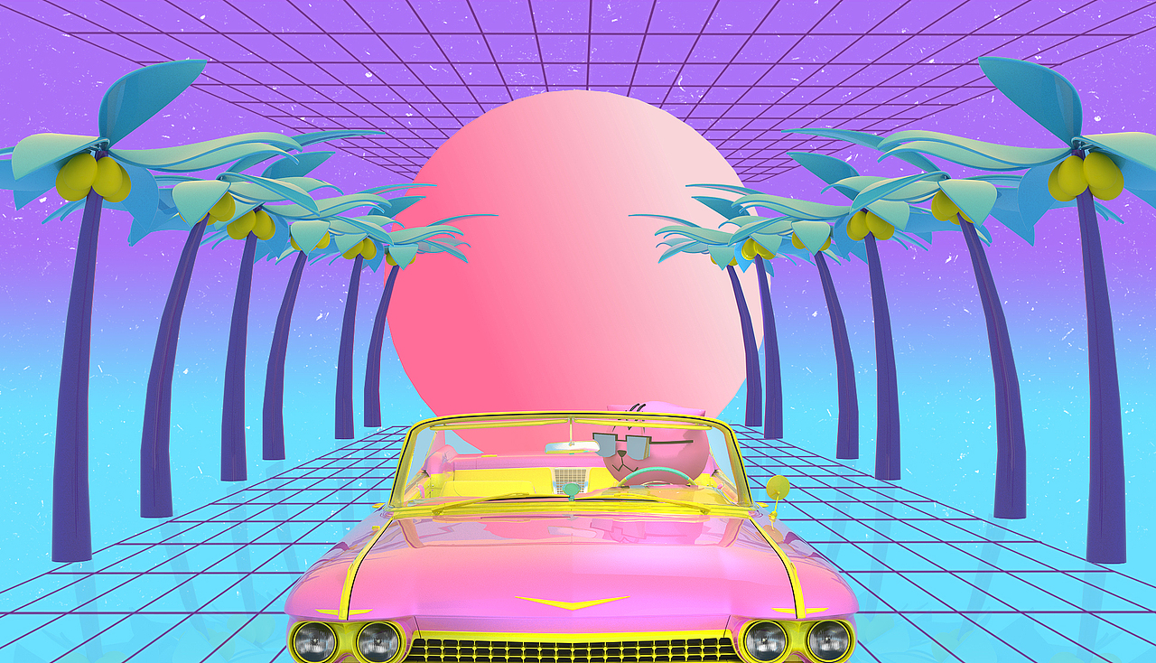 Walking Havana蒸汽波（图ZMjY4NzIzNDcy） - 场景 - 站酷设计师剩下光年原创素材 - 站酷ZCOOL