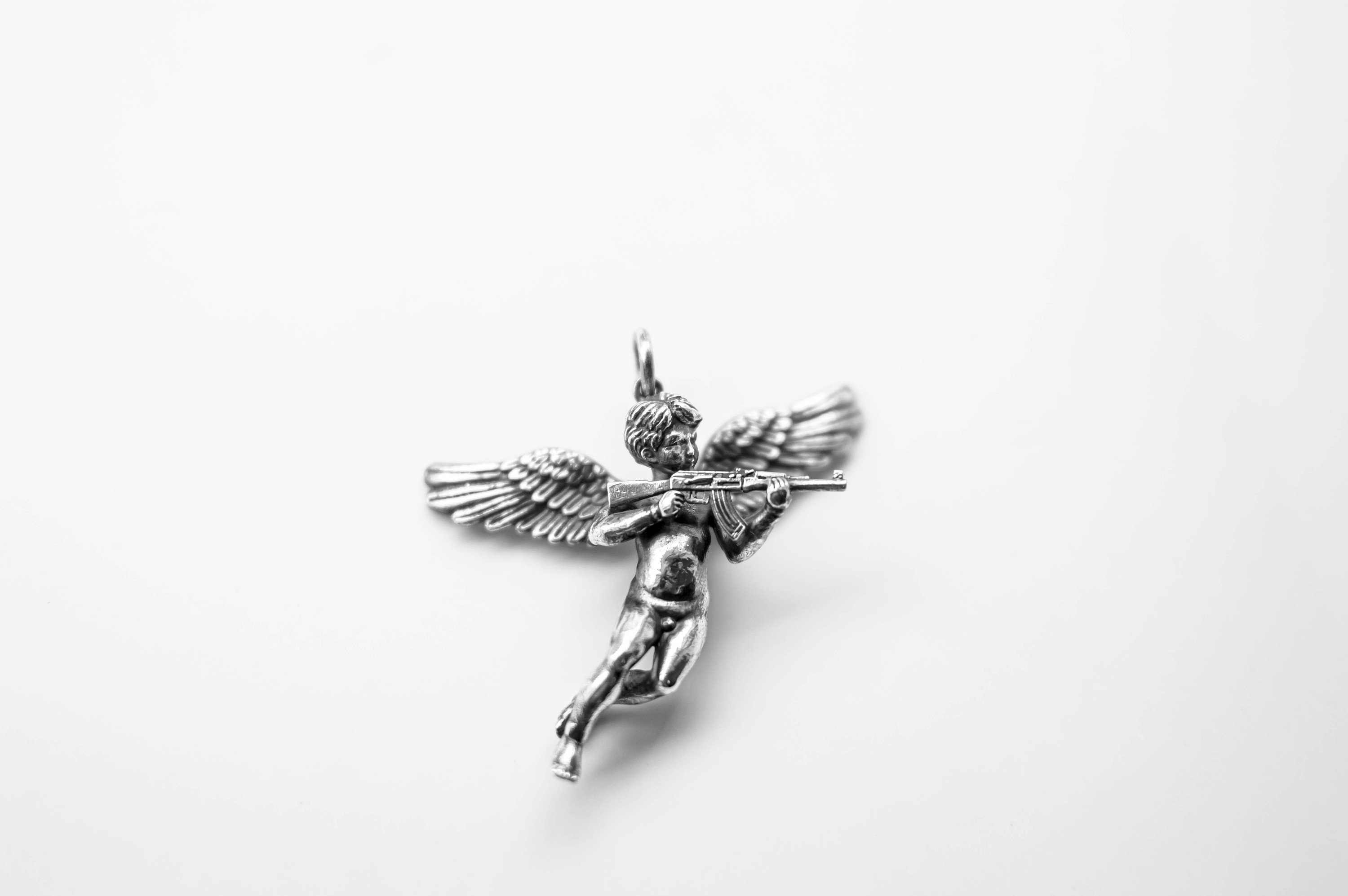 ak天使丘比特嘻哈吊坠