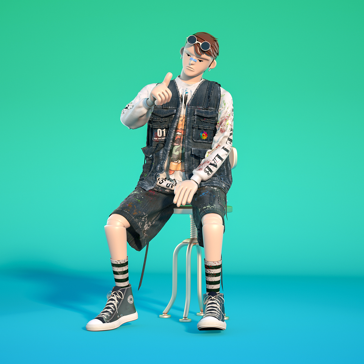 SECRET LAB 01-GRAY-IP形象