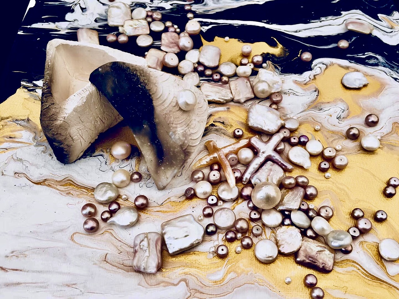 北溟珍珠系列之「妆奁」7系 「玄霜」