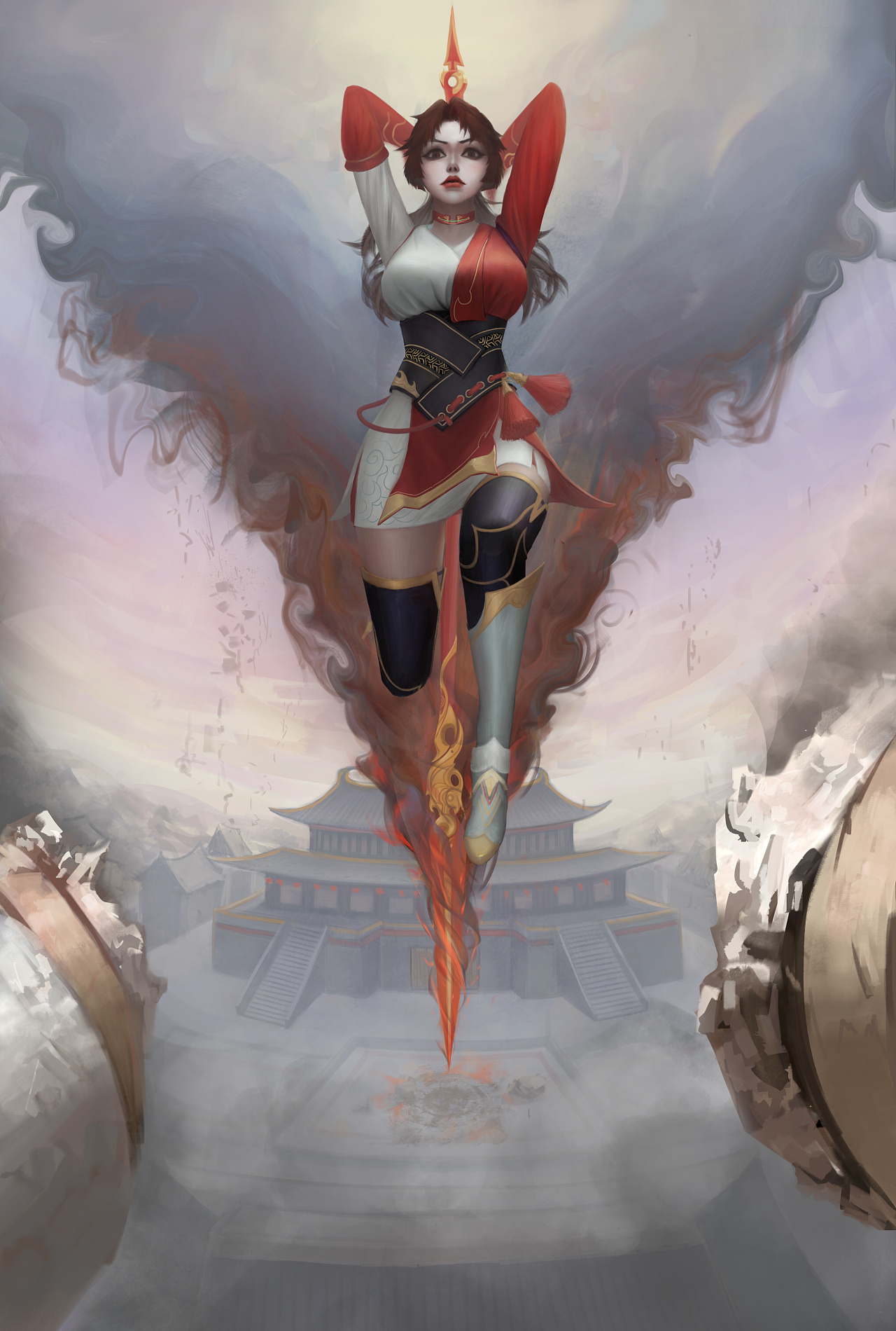 王者荣耀云缨同人|插画|游戏原画|晓时候zm - 原创作品 - 站酷 (zcool