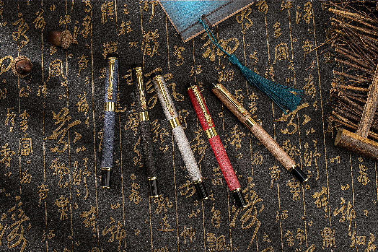 复古中国风龙头签字笔