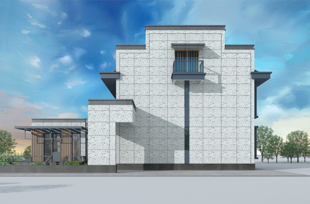 外墙真石漆效果对比,农村自建房,别墅设计