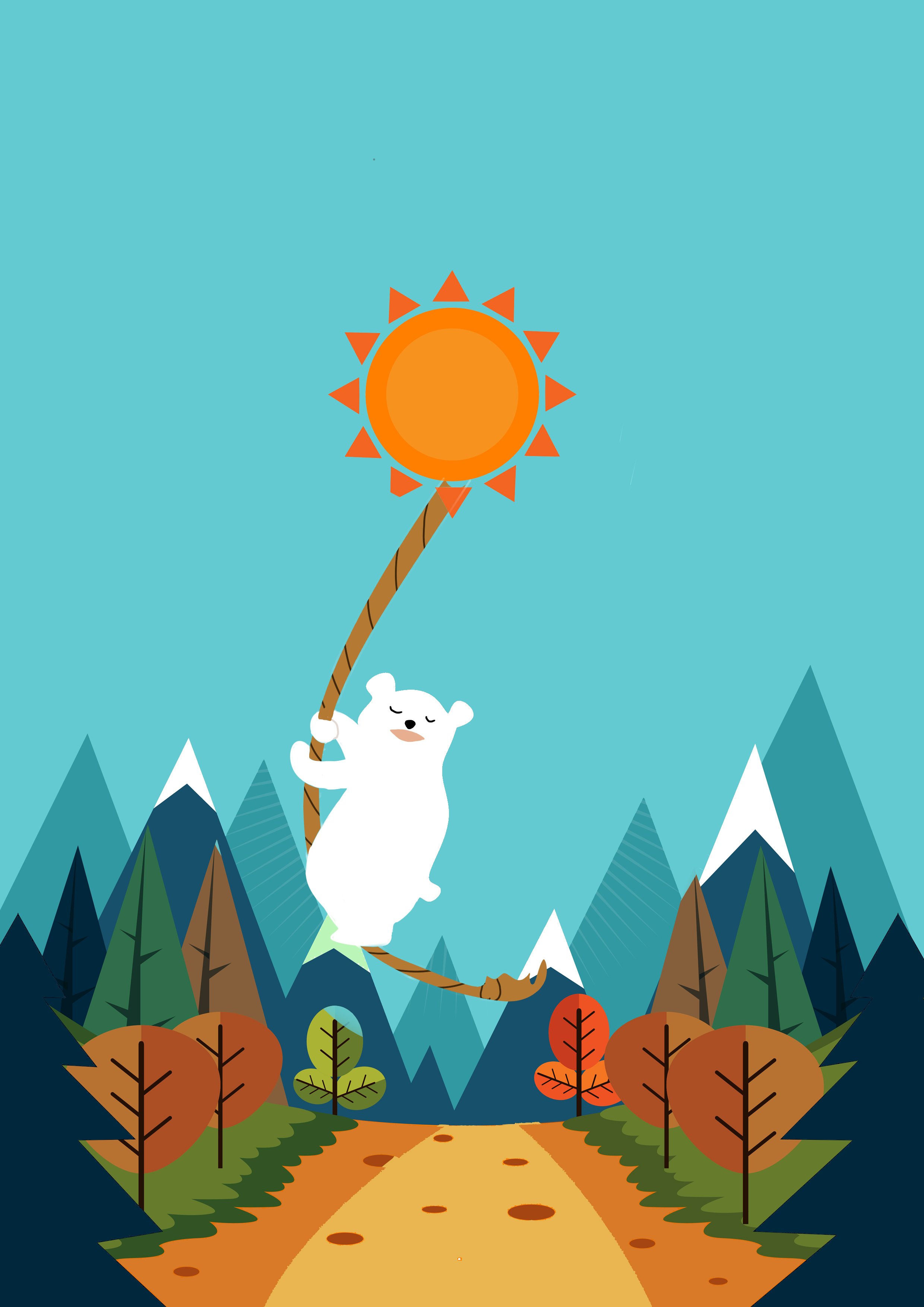 一只熊在旅游|插画|儿童插画|穆美梦 - 原创作品 - 站酷 (zcool)