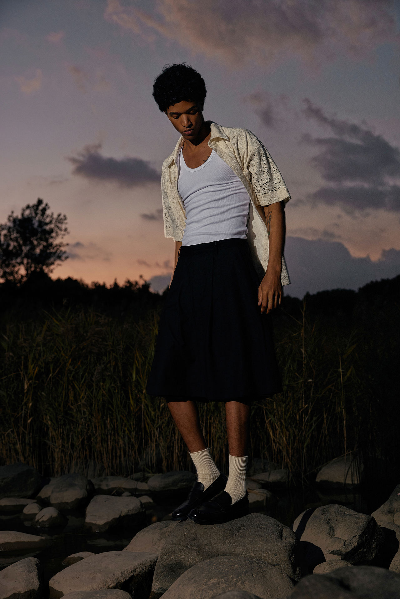 一组黑人系列时装片