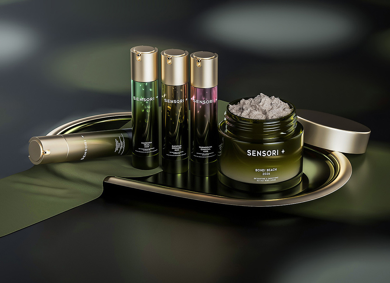 护肤品C4D建模渲染2