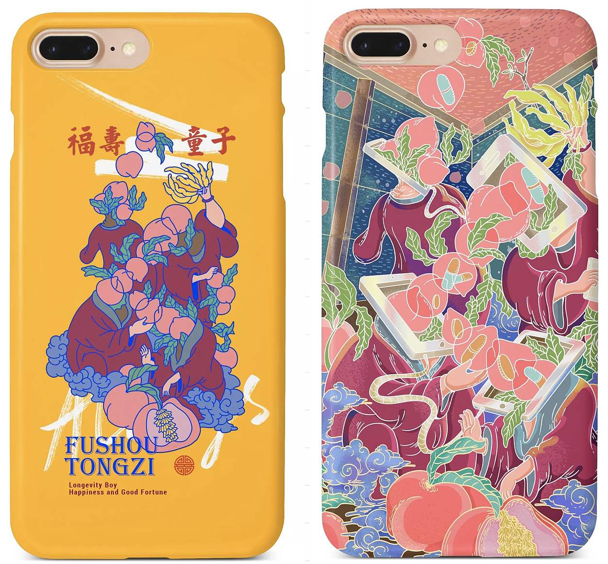 好吉了-吉祥图案手机壳（图ZMTY3ODI4MTI0） - 生活用品 - 站酷设计师岚雪梨原创素材 - 站酷ZCOOL