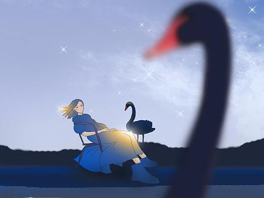 我爱画女孩之黑天鹅（个人主页-ZNDQzNjIwNjA=） - 创作习作 - 站酷设计师Jenzzz原创素材 - 站酷ZCOOL