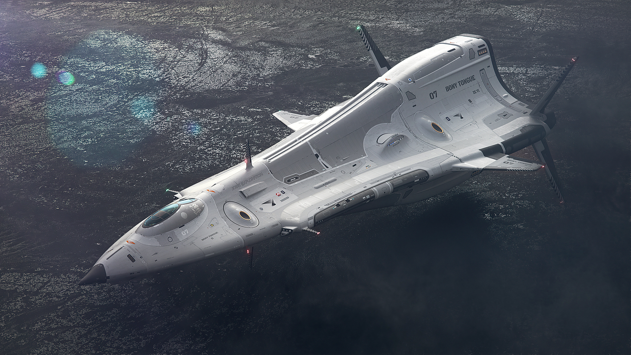 个人作品,希望作为primitive原语科幻短片同一世界观下的载人空天器