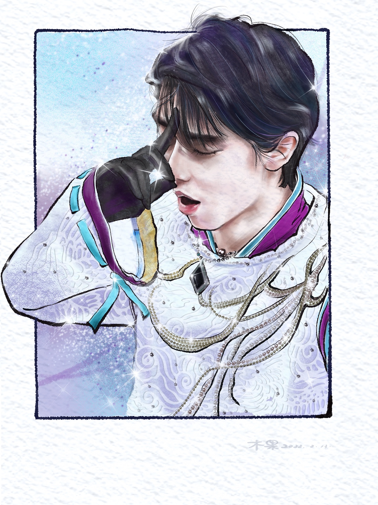 羽生结弦 漫画连载 北京冬奥会插画 存证