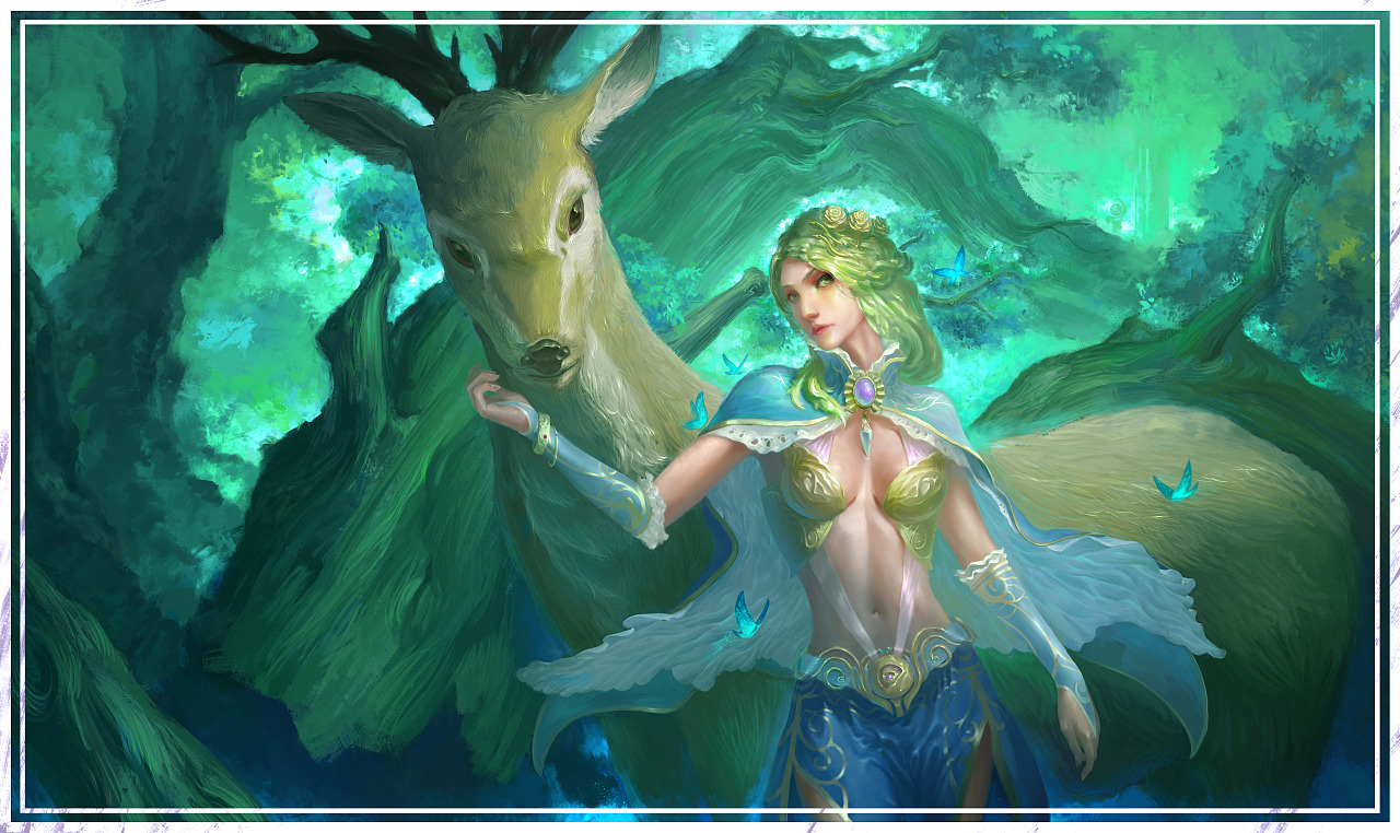 鹿（图ZMTYyOTk0Nzk2） - 创作习作 - 站酷设计师Luth原创素材 - 站酷ZCOOL