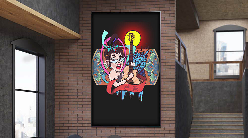 敦煌飞天插画设计（图ZMjQxMjIwMDY0） - 新锐潮流插画 - 站酷设计师設計世原创素材 - 站酷ZCOOL