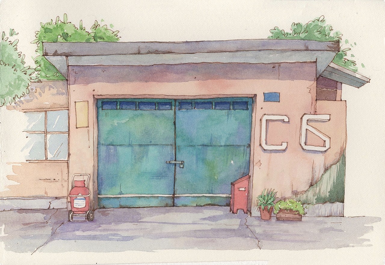 钢笔淡彩小房子（图ZMTkzNzQ2Mzky） - 创作习作 - 站酷设计师丹米原创素材 - 站酷ZCOOL