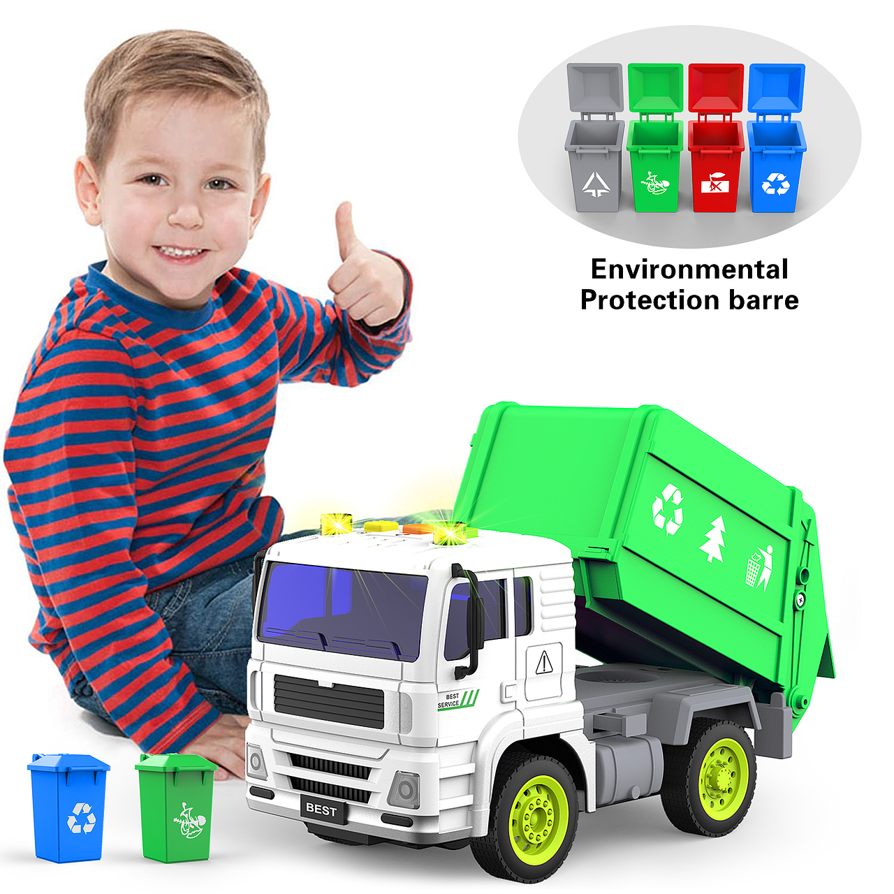 儿童早教玩具-城市环保车