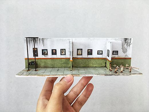 微缩场景模型，一台不伦不类的画展