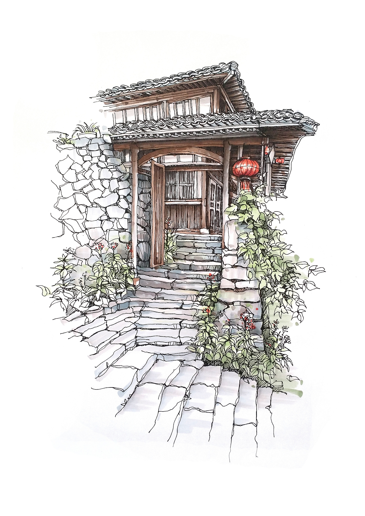 房子绘画素描,房子绘画奇特,房子绘画创意(第3页)_大山谷图库