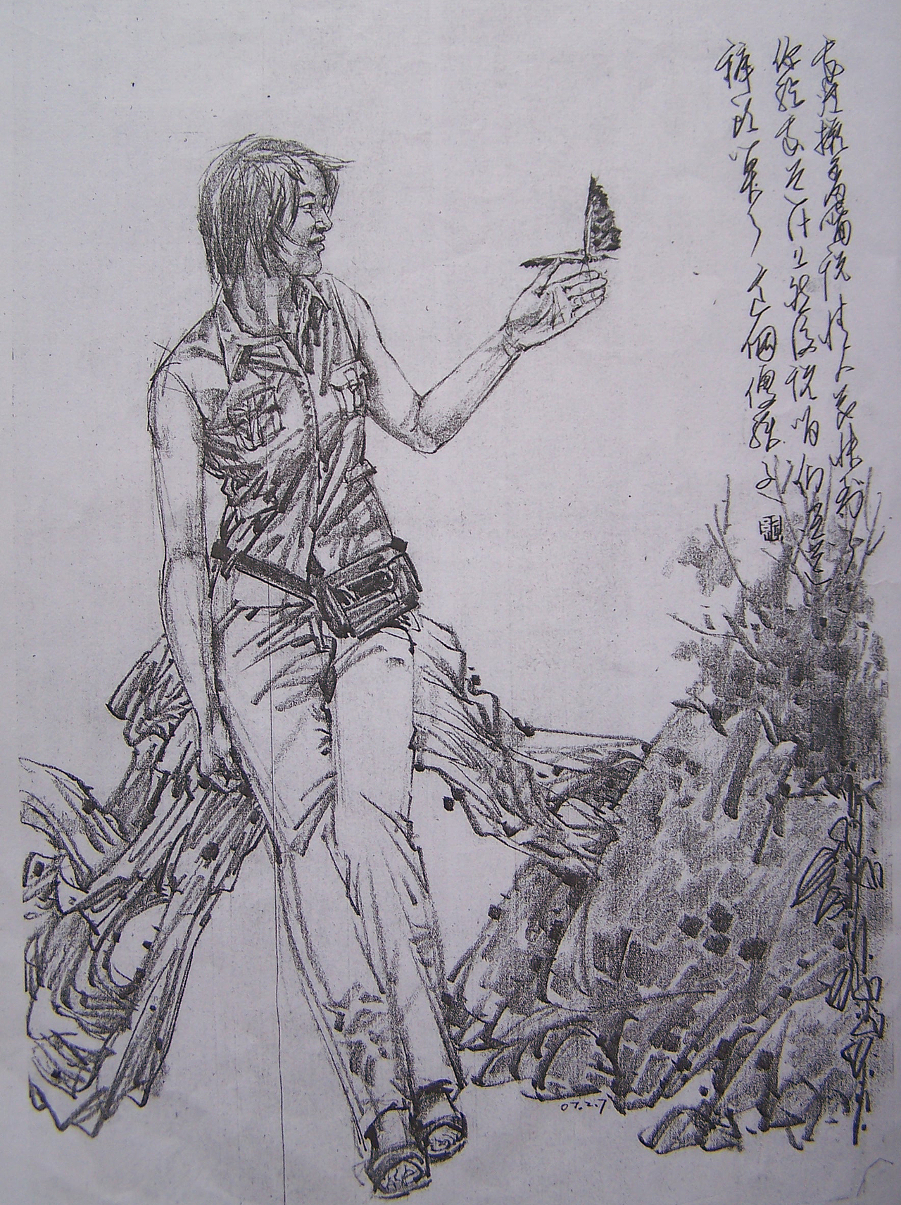 读研究生前后时期的速写作品