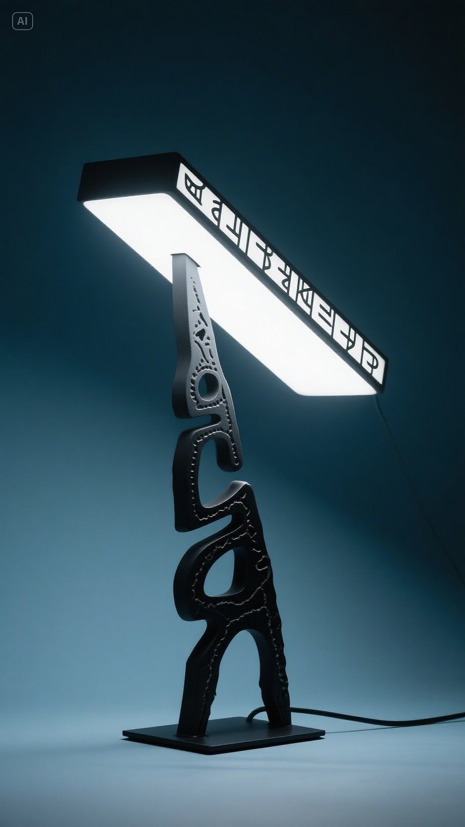 当甲骨文变成灯（图ZMzg5OTY4ODYw） - 生活用品 - 站酷设计师布拉磨的小毛驴原创素材 - 站酷ZCOOL