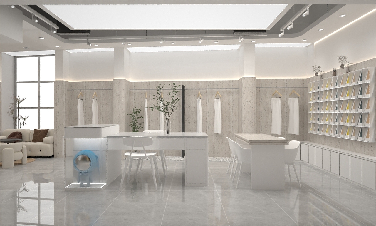 纺织,面料,服装,服装店,店铺,门头,展示