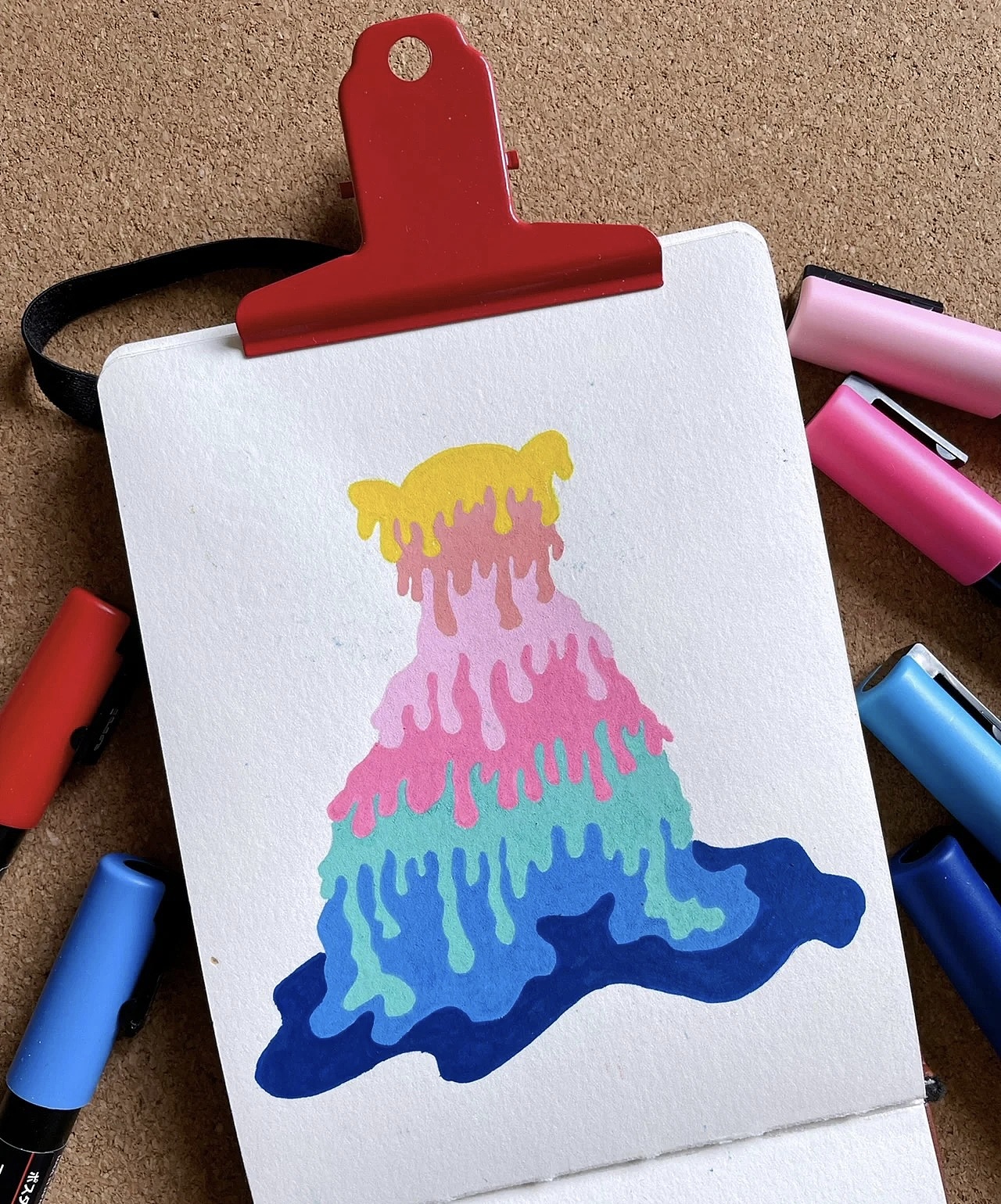丙烯马克笔作品6月