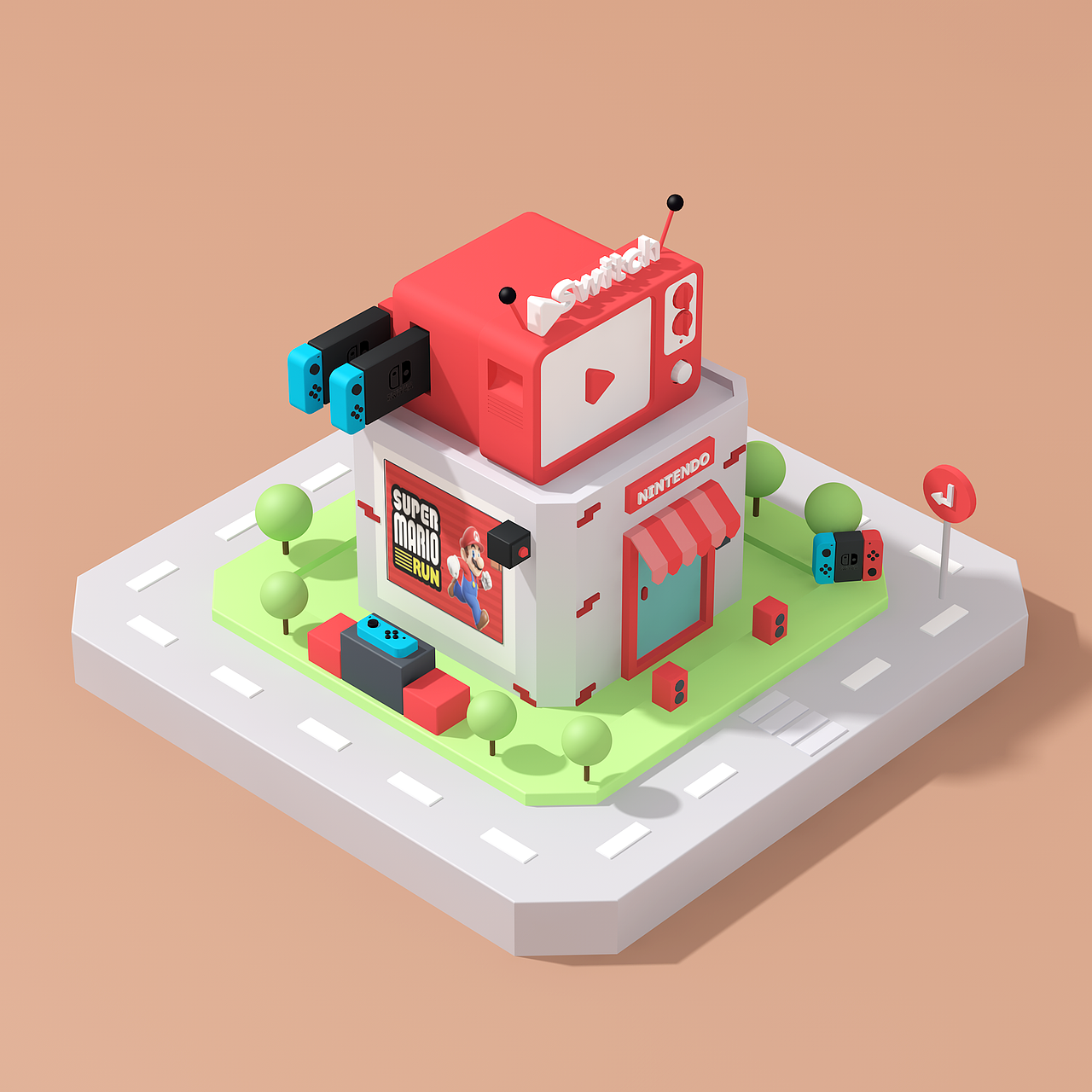 卡通场景（图ZMzM1MjY1ODQw） - 其他三维 - 站酷设计师无事忙pure原创素材 - 站酷ZCOOL