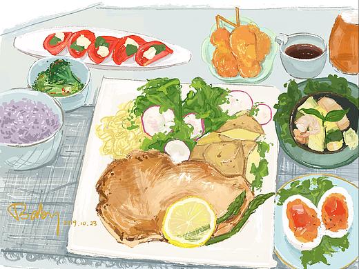 日式 美食（个人主页-ZNDAxNTQyMjA=） - 创作习作 - 站酷设计师Fokyuenngai原创素材 - 站酷ZCOOL