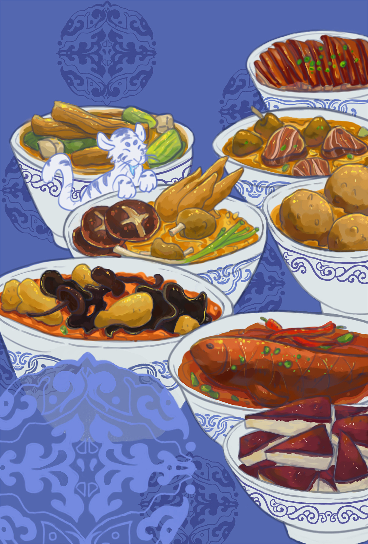 奉天御膳图鉴（图ZMjE0Nzc0MDc2） - 创作习作 - 站酷设计师图南南的杂货铺原创素材 - 站酷ZCOOL