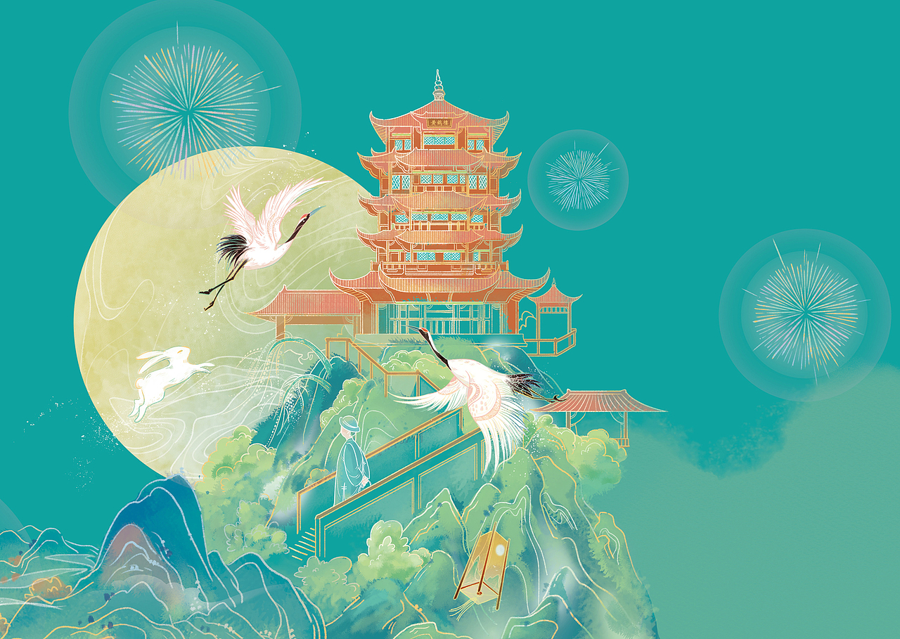 黄鹤楼距今约1797年,古琴台始建于北宋年间.