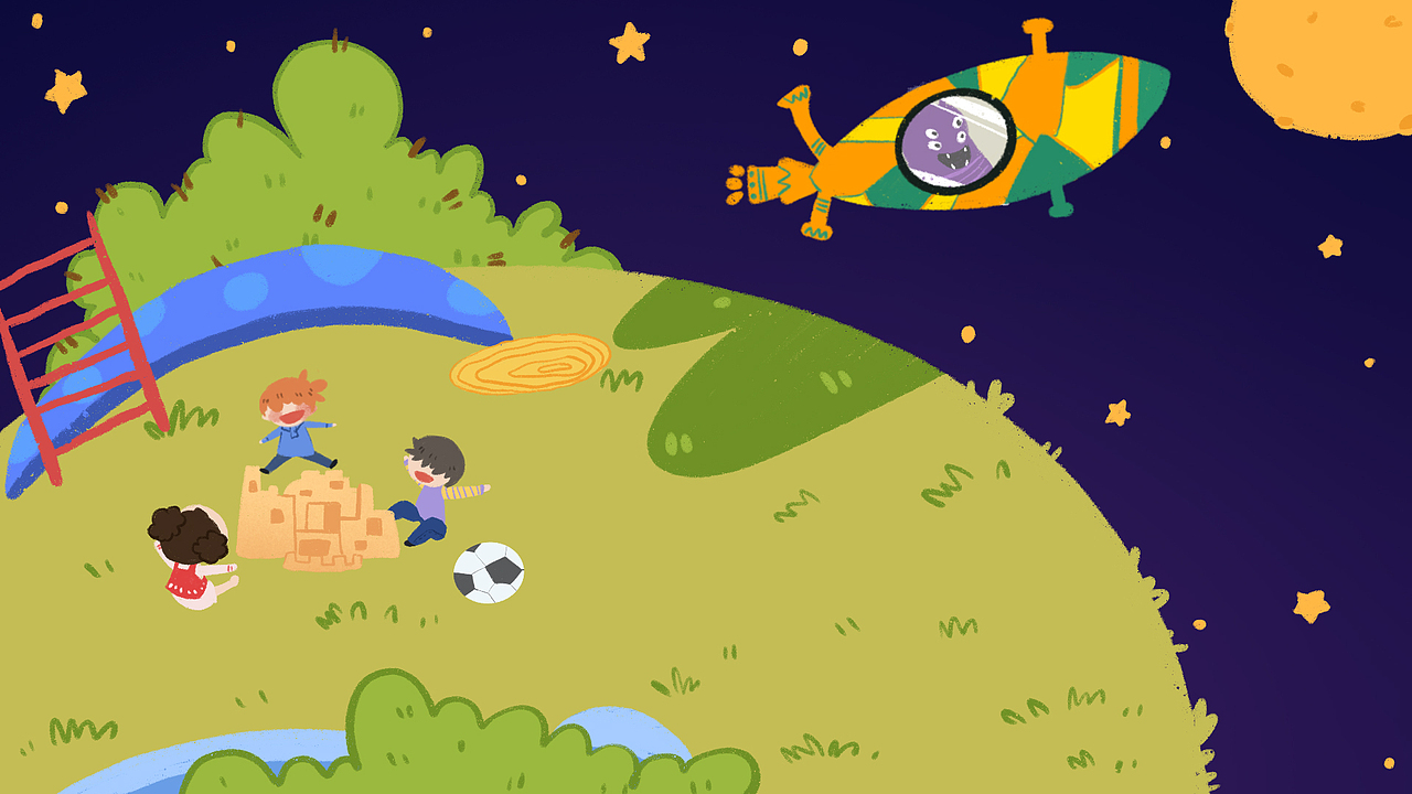 多多认识到了自己以前的错误,决定回去弥补自己的过失,乘上飞船回到自己的星球去了