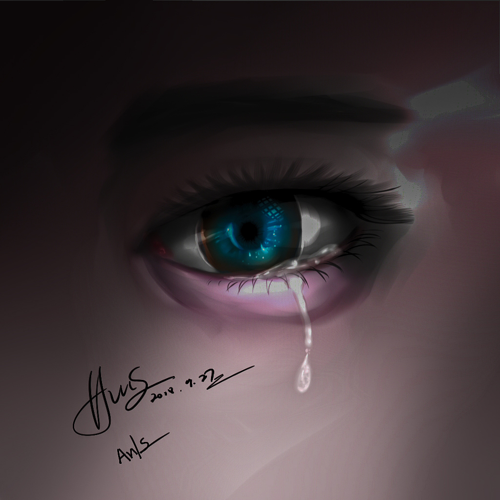 泪|插画|艺术插画|alinowyshstars_原创作品-站酷zcool