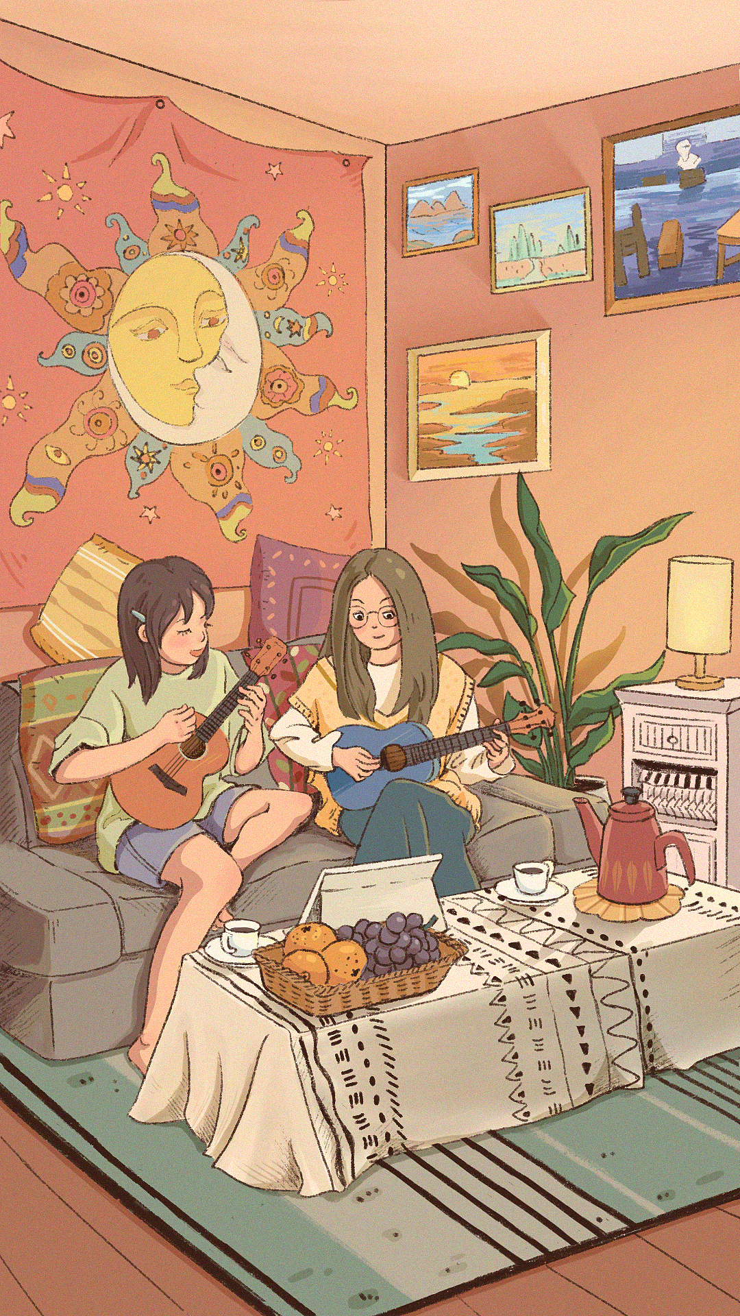 和油麻豆仔的快乐时光(一)|插画|艺术插画|大希爷_原创作品-站酷zcool