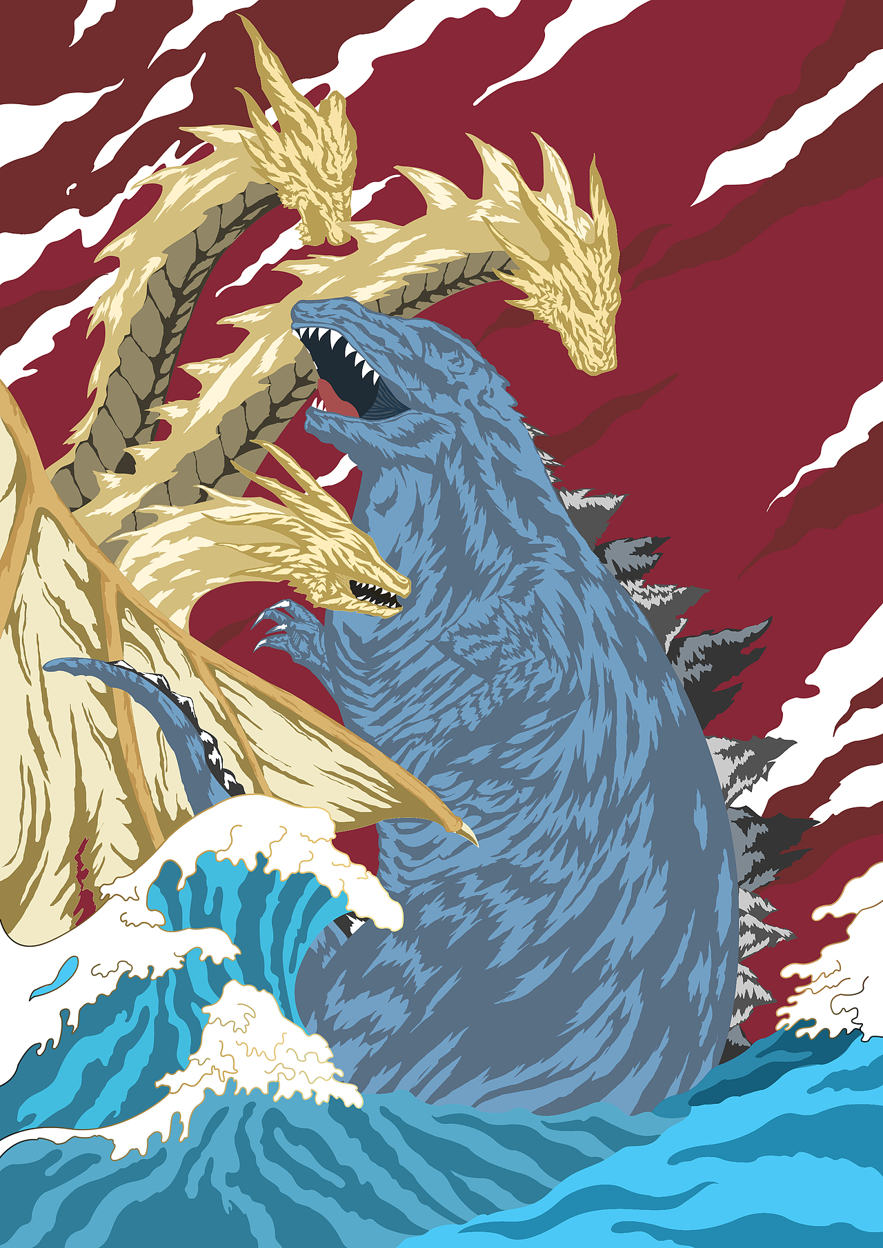 怪兽之王（图ZMTYwNjQ5MDA4） - 商业插画 - 站酷设计师吧啦吧啦哼哼哼原创素材 - 站酷ZCOOL