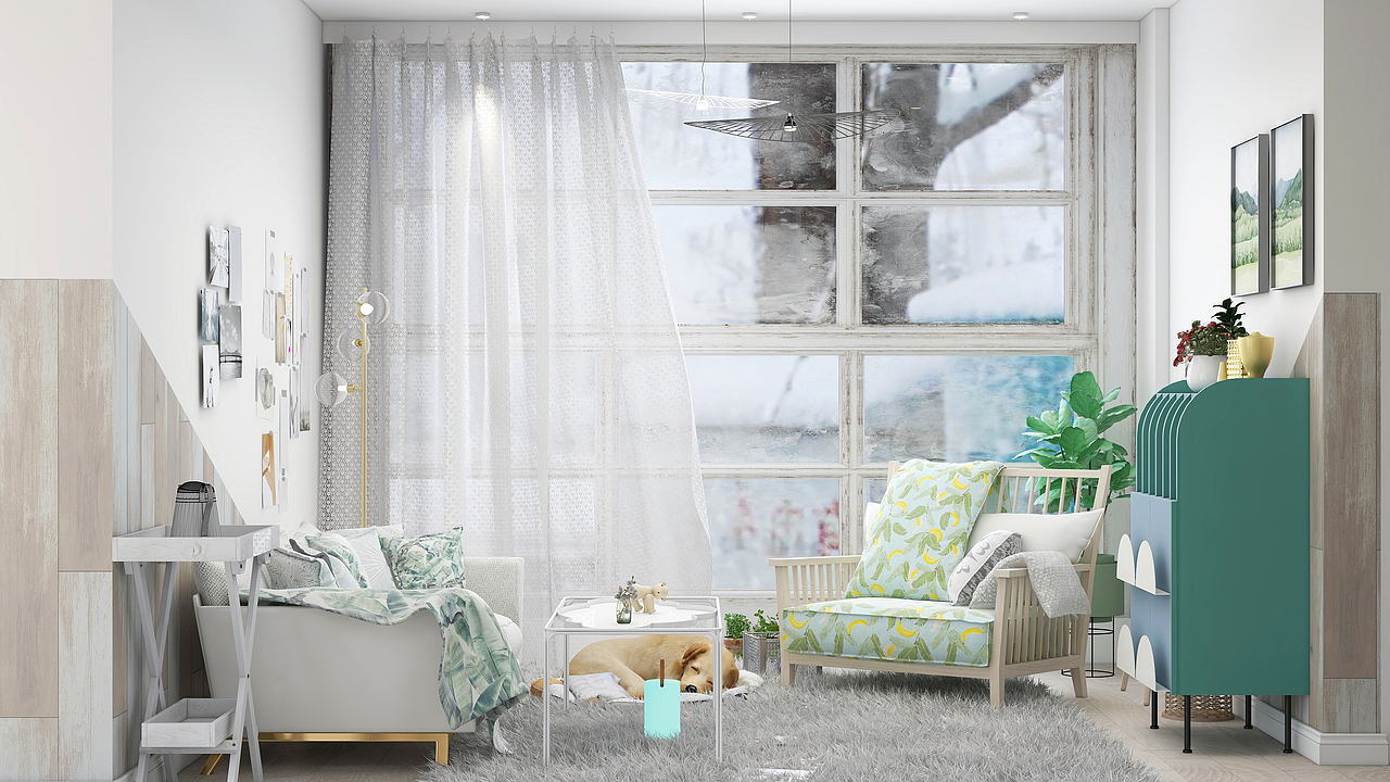 抹茶之家2|空间|家装设计|陆莎_原创作品-站酷zcool