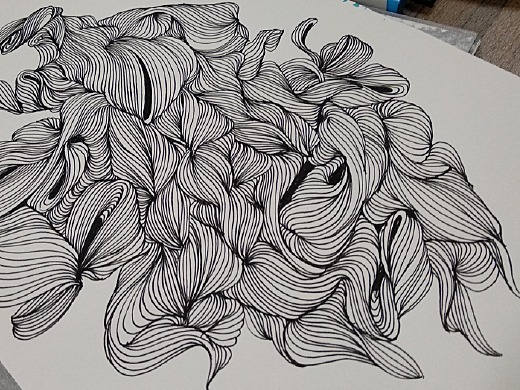 视觉传达装饰画插画基础线条训练,附带视频来了