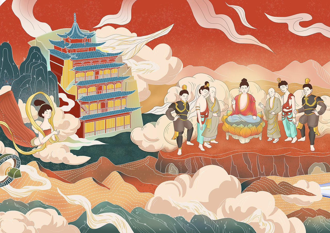 丝路· 丝路缘起|插画|创作习作|酱酱yjc_原创作品-站酷zcool